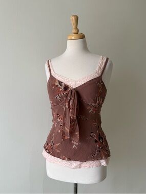 Banana Republic Silk Blend Floral Camisole Top Size 4